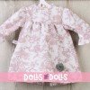 Outfit for Así doll 57 cm - Pink floral pique dress for Pepa doll