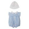Outfit for Así doll 46 cm - Flowers light blue rompers for Leo doll