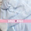 Outfit for Así doll 43 cm - Blue body, hat and light blue sleeping bag with white plumeti for Pablo doll