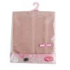 Complements for Antonio Juan dolls 40 - 52 cm - Stitched tile pink blanket