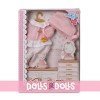 Complements for Barriguitas Classic doll 15 cm - Clothes on hanger - Light pink set with hood
