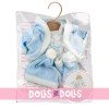 Clothes for Llorens dolls 33 cm - Blue outfit with printed dress