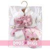 Clothes for Llorens dolls 35 cm - Pink star dress with white jacket