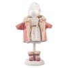 Clothes for Llorens dolls 35 cm - Nature set with pink jacket and socks and white hat