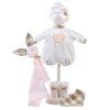 Clothes for Llorens dolls 38 cm - Teddy bear pajamas with pink bunny doudou