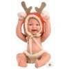 Llorens doll 31 cm - Mini Baby Boy - Reindeer