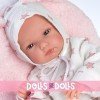 Llorens doll 35 cm - Bimba with baby carrier