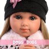 Llorens doll 35 cm - Elena with hearts dress and vest