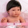 Llorens doll 40 cm - Nica Newborn with pink cushion