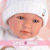 Llorens doll 40 cm - Newborn Mimi crybaby with moon embroidery