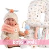 Llorens doll 42 cm - Newborn Mimi crybaby with bump cushion