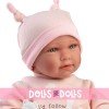 Llorens doll 40 cm - Newborn Mimi crybaby with pink pajamas