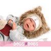 Llorens doll 40 cm - Newborn Mimi smiles with glitter heart
