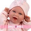 Llorens doll 42 cm - Newborn Mimi smiles with “Future Artist” cradle