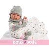 Llorens doll 43 cm - Newborn Tina with swaddle clouds