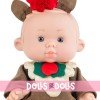 Marina & Pau doll 26 cm - Nenotes Christmas Edition - Reindeer boy