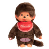 Monchhichi doll 20 cm - Classic guy with a red bib