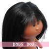 Nines d'Onil doll 23 cm - Little Mia with straight black hair with bangs and brown eyes - Without clothes