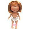 Nines d'Onil doll 23 cm - Little Mia with straight red hair and fringe - Without clothes