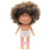 Nines d'Onil doll 23 cm - Little Mia with brown curly hair - Without clothes