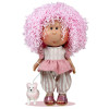 Nines d'Onil doll 30 cm - Mia with pink woolly hair with pet