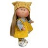 Nines d'Onil doll 30 cm - Mia blonde with straight hair and mustard outfit