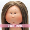 Nines d'Onil doll 30 cm - Mia with straight brown hair - Without clothes