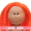 Nines d'Onil doll 30 cm - Mia with straight orange hair and a braid - Without clothes