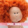 Nines d'Onil doll 30 cm - Mia with curly red hair with pigtails - Without clothes