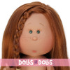 Nines d'Onil doll 30 cm - Mia with straight red hair and a braid - Without clothes