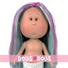 Nines d'Onil doll 30 cm - Mia with multicolored straight hair - Without clothes