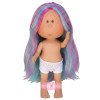Nines d'Onil doll 30 cm - Mia with multicolored straight hair - Without clothes