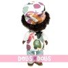 Nines d'Onil doll 30 cm - Mio brunet with natural patterned ensemble