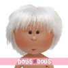 Nines d'Onil doll 23 cm - Little Mio with white hair and gray eyes - Without clothes