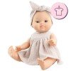 Outfit for Paola Reina doll 34 cm - Gordis - Johana - Beige dress with bow