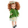 Paola Reina doll 45 cm - Soy tú - Angela in green jacket with daisy dress
