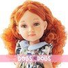 Reina del Norte doll 32 cm - Ana with natural print dress