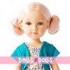 Reina del Norte doll 32 cm - Rosalía with floral print dress and blue vest