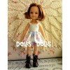Dolls And Dolls downloadable pattern for Las Amigas dolls - Ruffle dress