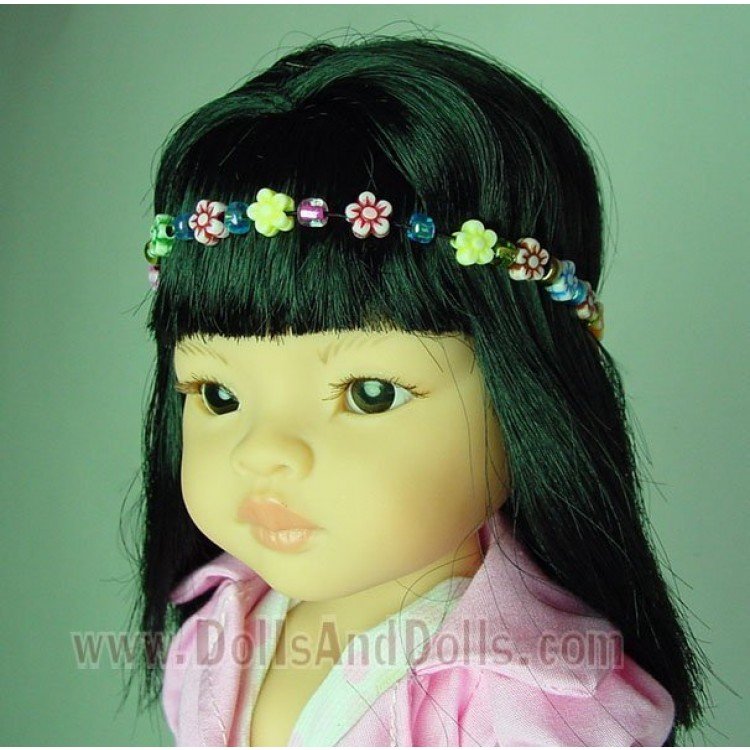 Elastic flower necklace