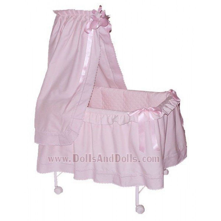 Pink Moses crib