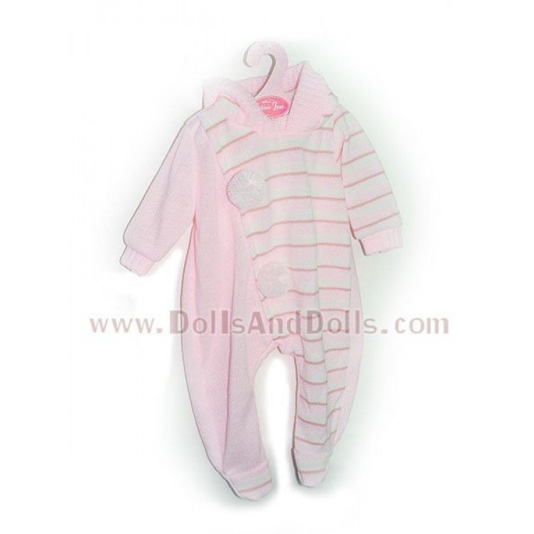 Pelele rosa rayas 40-42 cm