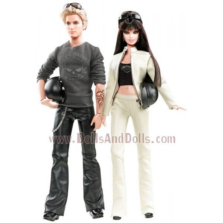 ken and barbie harley davidson dolls