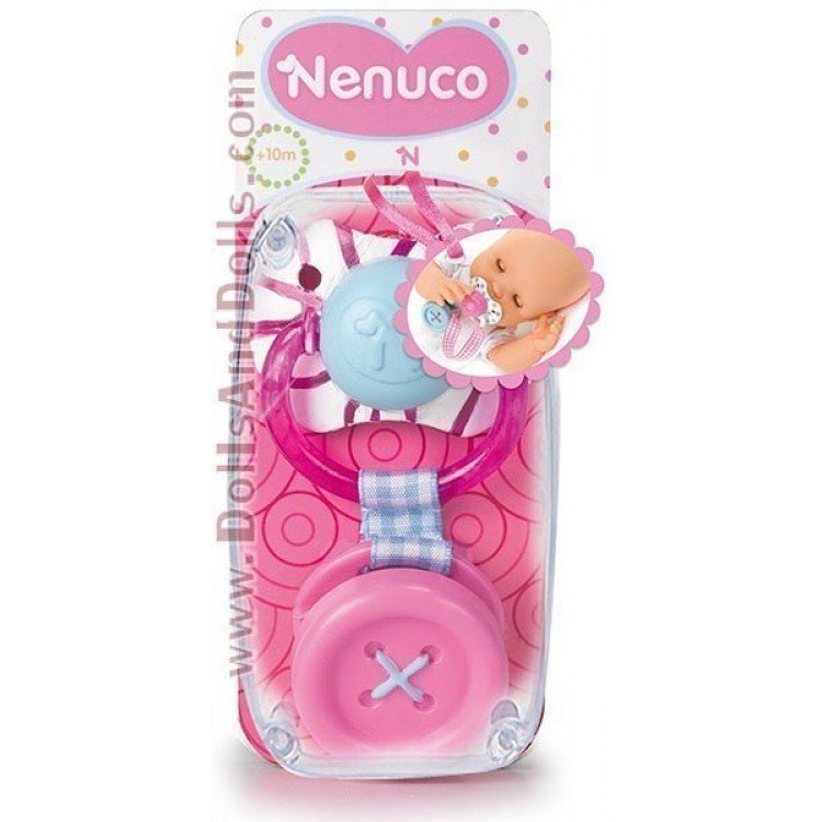 Nenuco Pacifiers - With pink button