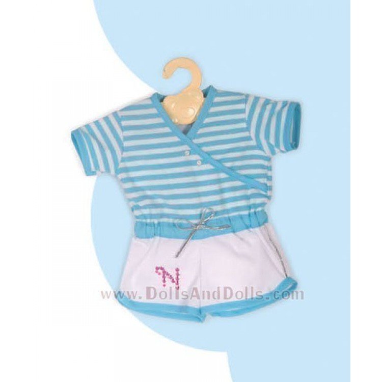 Vestidos con perchitas Nenuco - Pantalón blanco - Suéter azul