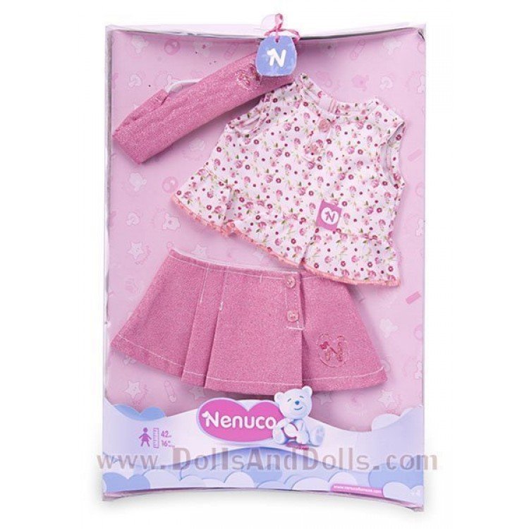 Ropita fantasía Nenuco - Camisa flores Falda rosa