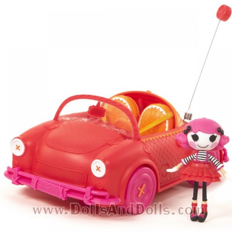 Mini red car with radio control