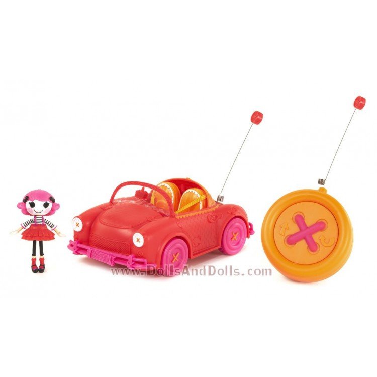 Mini red car with radio control