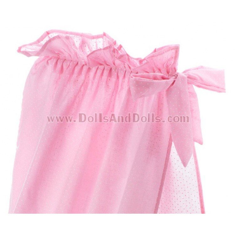 Cuna Chic de madera Rosa con mariposa