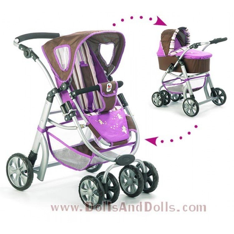Combi de silla y capazo Chic Joyrider Rayas 74 cm